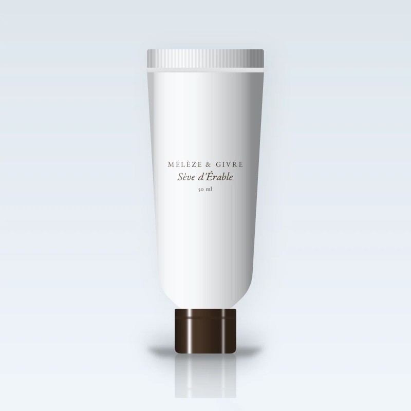 Baume après-rasage Sève d'Érable à l'huile d'abricot – Mélèze & Givre, tube 50 ml