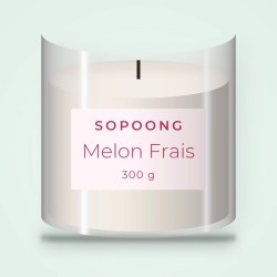 Bougie parfumée Melon Frais au clou de girofle – Sopoong, pot en verre 300 g