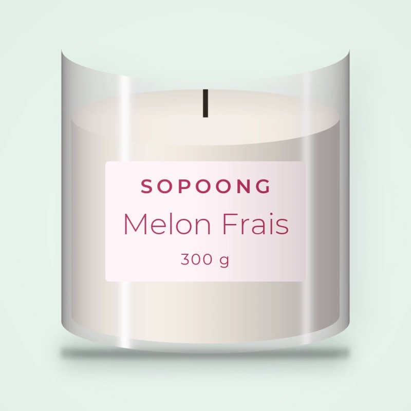 Bougie parfumée Melon Frais au clou de girofle – Sopoong, pot en verre 300 g