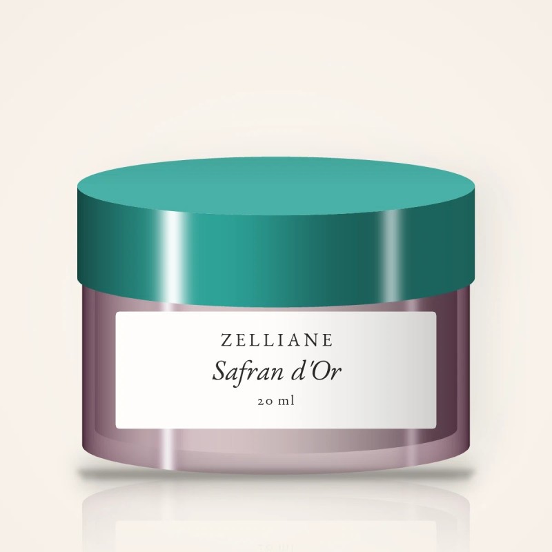 Contour des yeux Safran d'Or à l'extrait de bleuet – Zelliane, pot 20 ml