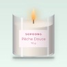 Bougie parfumée Pêche Douce au cèdre de l'Atlas – Sopoong, pot en verre 70 g