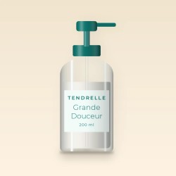Lait corps Grande Douceur à la niacinamide – Tendrelle, flacon-pompe 200 ml