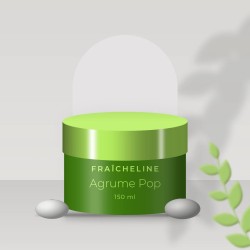 Crème coiffante sublimatrice Agrume Pop – Fraîcheline, photo d'ambiance