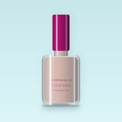 Vernis à ongles Contraste à l'huile d'argan – Chromalie, flacon 5 ml, teinte 04 Beige rosé