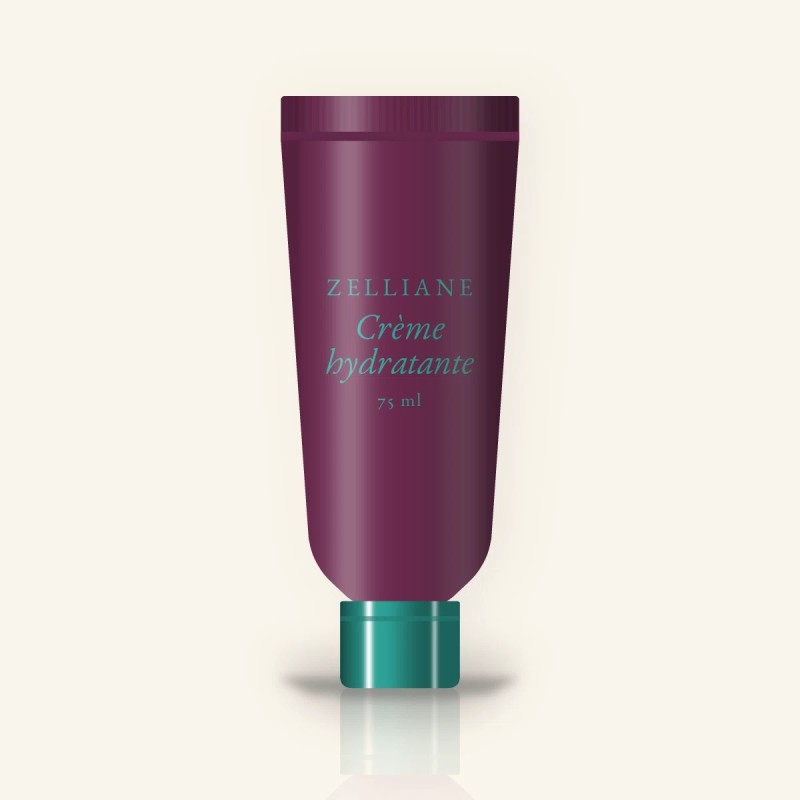 Crème hydratante longue durée à l'acide hyaluronique – Zelliane, tube 75 ml