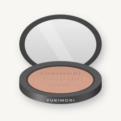 Terre de soleil effet vacances à l'huile de macadamia – Yukimori, boîtier 10 g, teinte 02 Sable rosé