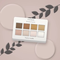 Palette yeux Encre Sumi au kaolin – Yukimori, photo d'ambiance