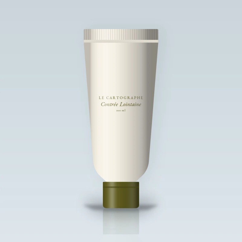 Crème à raser Contrée Lointaine à la vitamine E – Le Cartographe, tube 100 ml