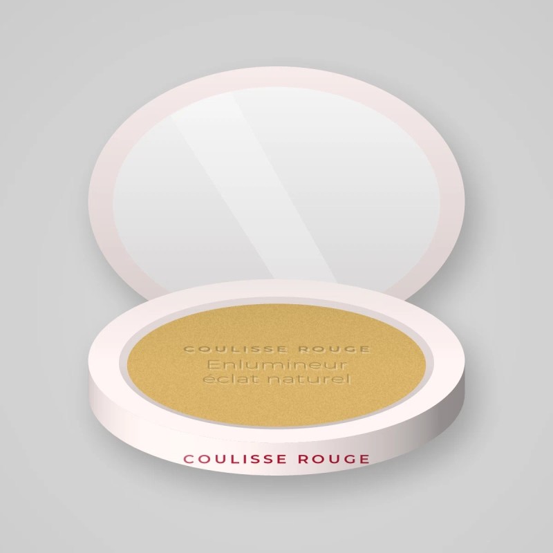 Enlumineur éclat naturel à l'huile d'abricot – Coulisse Rouge, boîtier 4,5 g, teinte Doré