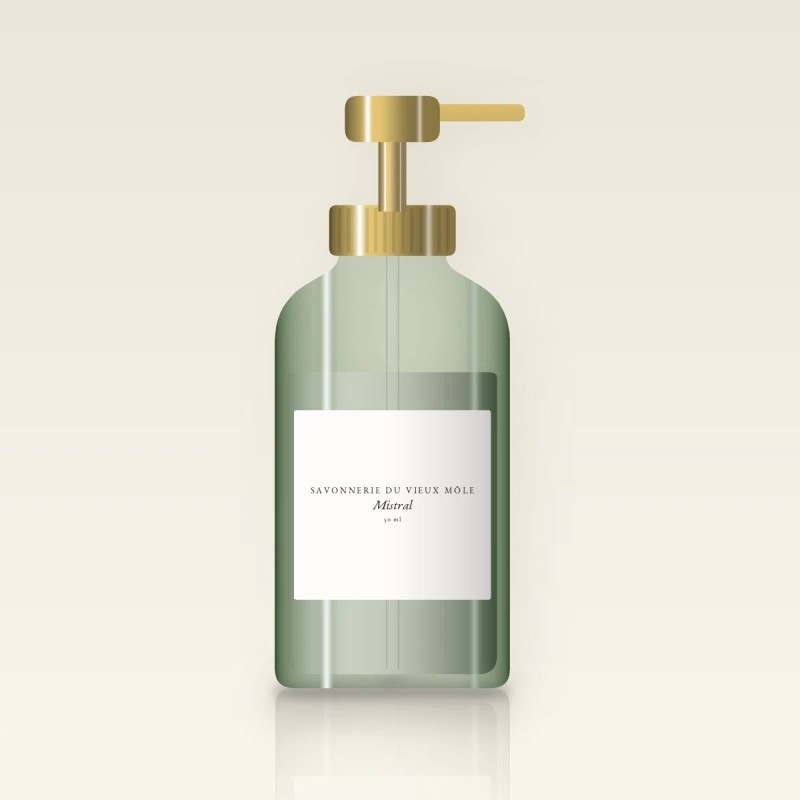 Baume après-rasage Mistral douceur extrême – Savonnerie du Vieux Môle, flacon-pompe 50 ml