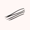 Eyeliner tenue extrême à l'huile de ricin – Coulisse Rouge, aperçu de la teinte Noir intense