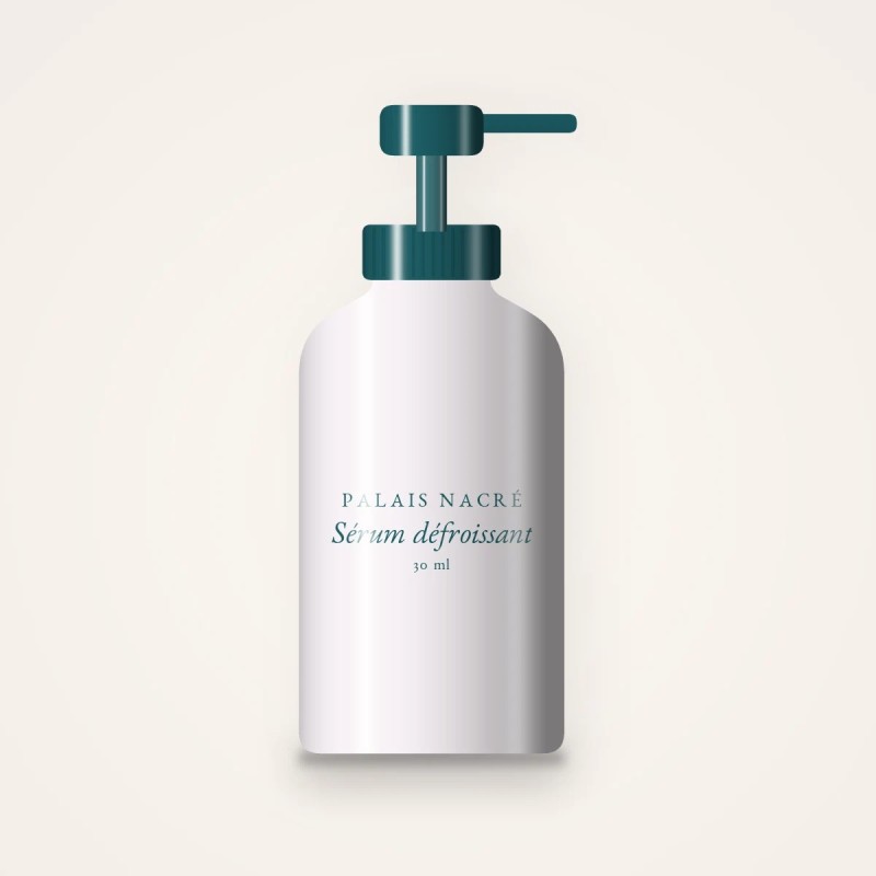Sérum défroissant à la centella asiatica – Palais Nacré, flacon-pompe 30 ml