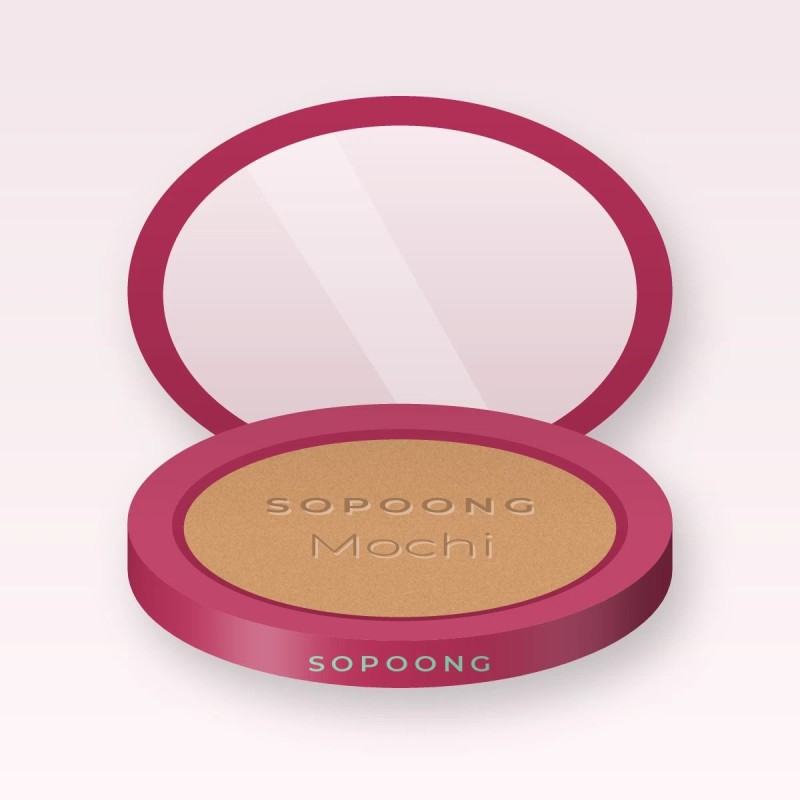 Terre de soleil Mochi longue durée – Sopoong, boîtier 10 g, teinte 03 Blond doré