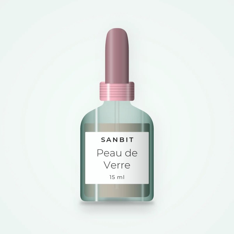 Sérum Peau de Verre à la centella asiatica – Sanbit, flacon compte-gouttes 15 ml