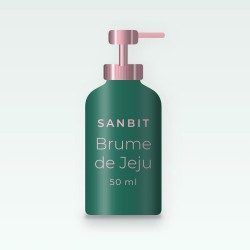 Crème solaire visage hydratante Brume de Jeju SPF 30 – Sanbit, flacon-pompe 50 ml