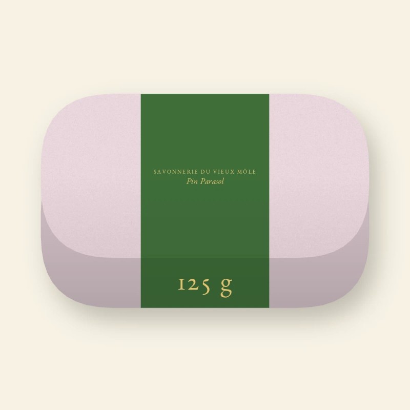 Savon Pin Parasol surgras au calendula – Savonnerie du Vieux Môle, pain 125 g