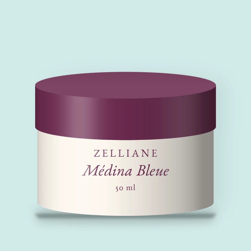 Soin anti-âge Médina Bleue à la vitamine C – Zelliane, pot 50 ml