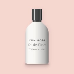 Fond de teint Pluie Fine sans transfert – Yukimori, flacon 30 ml, teinte 17 Caramel clair