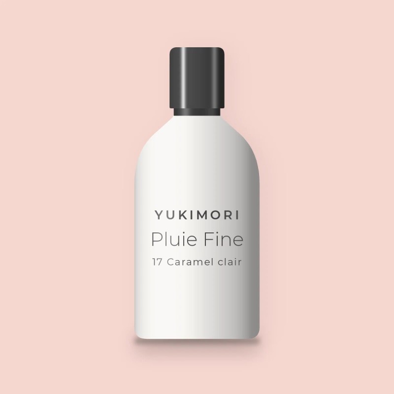 Fond de teint Pluie Fine sans transfert – Yukimori, flacon 30 ml, teinte 17 Caramel clair