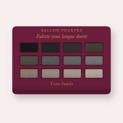 Palette yeux longue durée à la fleur de cerisier – Balcon Pourpre, 9 × 1 g, teinte Tons fumés
