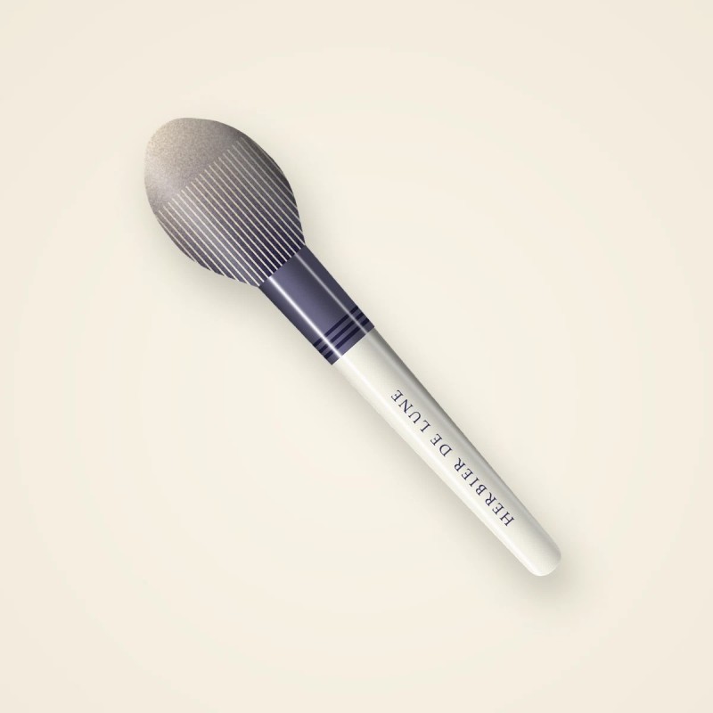 Brosse Rosée de Nuit en bois de bouleau – Herbier de Lune, vue de face