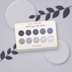 Palette yeux effet smoky à la vitamine E – Rive Opaline, photo d'ambiance