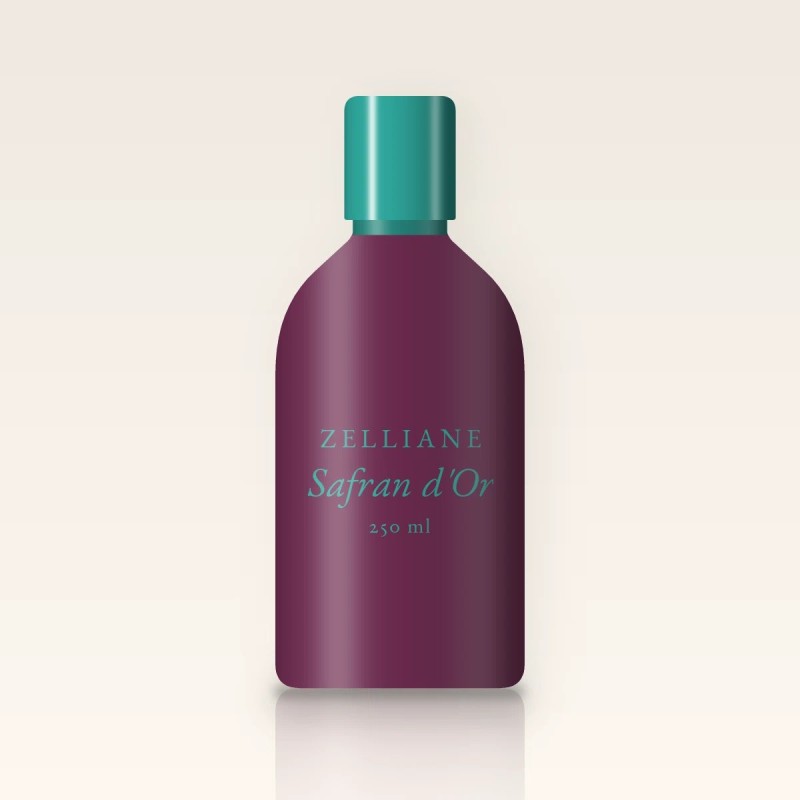 Lait corps Safran d'Or à l'huile d'avocat – Zelliane, flacon 250 ml