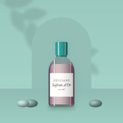 Lait corps Safran d'Or à l'huile d'avocat – Zelliane, photo d'ambiance