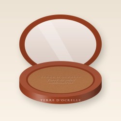 Terre de soleil sublimatrice à l'huile de raisin – Terre d'Ocrelle, boîtier 10 g, teinte 06 Ambre