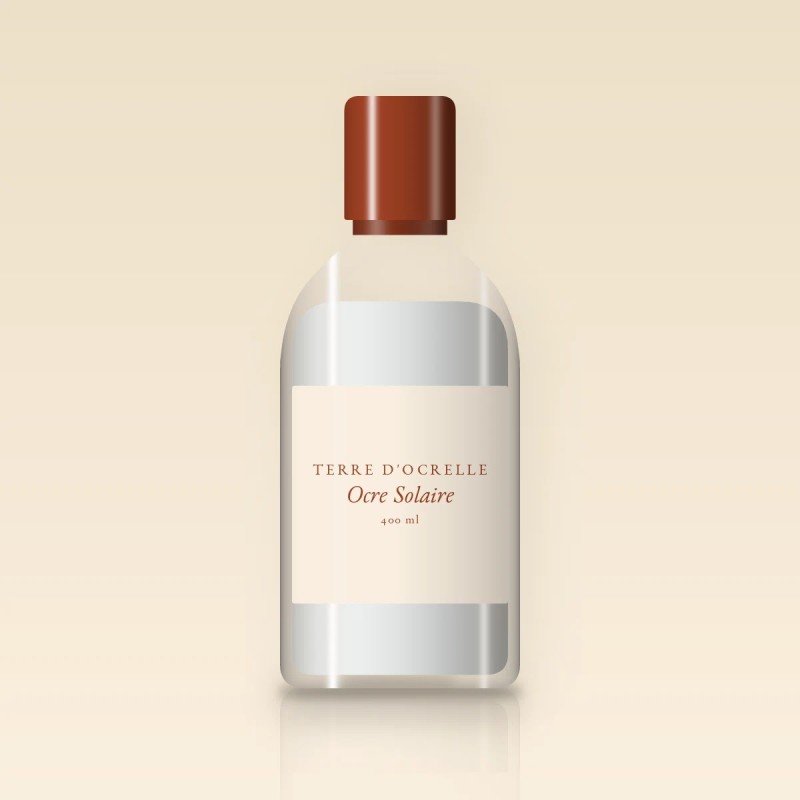 Lotion tonique Ocre Solaire à l'hydrolat de camomille – Terre d'Ocrelle, flacon 400 ml
