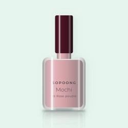 Vernis à ongles Mochi à la biotine – Sopoong, flacon 10 ml, teinte 06 Rose poudré