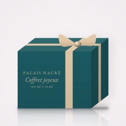 Coffret parfum joyeux au benjoin – Palais Nacré, 100 ml + 75 ml