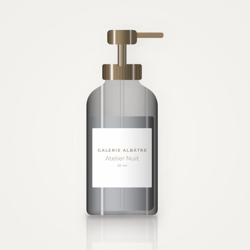 Sérum perfecteur Atelier Nuit – Galerie Albâtre, flacon-pompe 30 ml