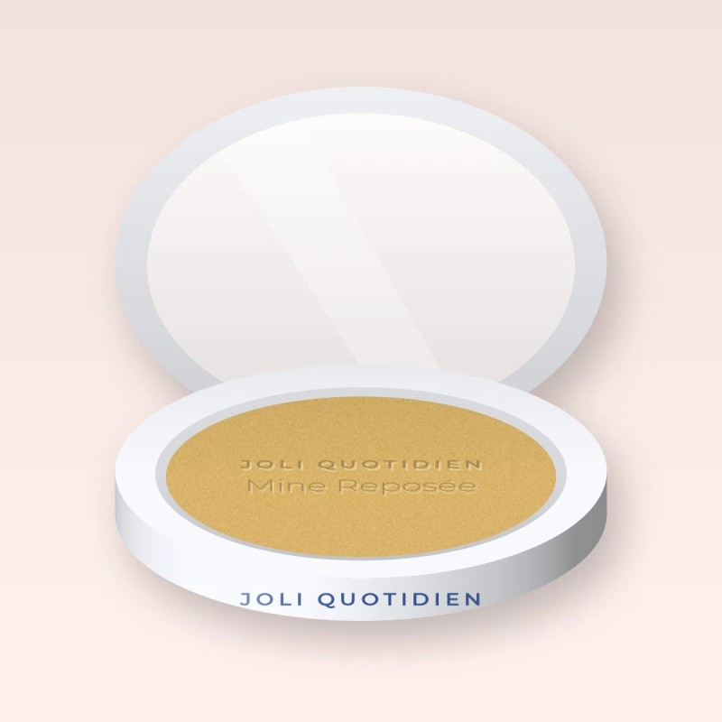 Enlumineur Mine Reposée à l'huile d'argan – Joli Quotidien, boîtier 4,5 g, teinte Doré