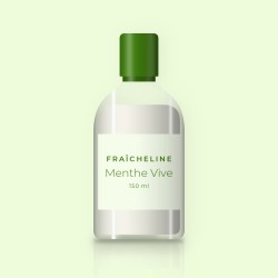 Lait solaire Menthe Vive fluide SPF 50+ – Fraîcheline, flacon 150 ml