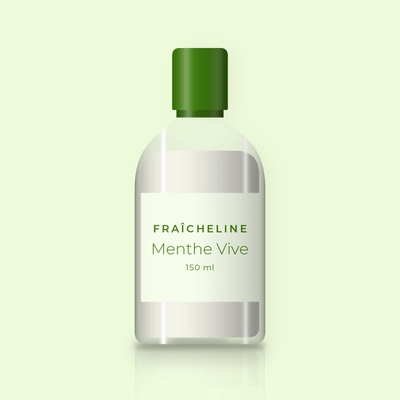 Lait solaire Menthe Vive fluide SPF 50+ – Fraîcheline, flacon 150 ml