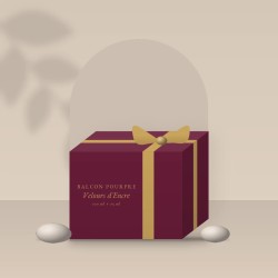 Coffret Velours d'Encre à la pivoine – Balcon Pourpre, photo d'ambiance