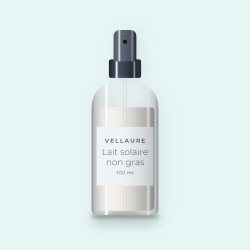 Lait solaire non gras à l'huile d'abricot SPF 50 – Vellaure, flacon spray 100 ml