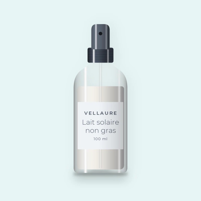 Lait solaire non gras à l'huile d'abricot SPF 50 – Vellaure, flacon spray 100 ml