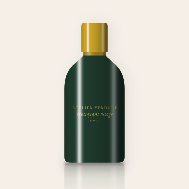 Nettoyant visage anti-imperfections à l'eau de bleuet – Atelier Verdure, flacon 400 ml