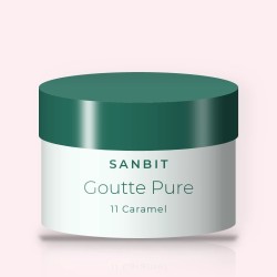 Poudre effet seconde peau Goutte Pure – Sanbit, pot 20 g, teinte 11 Caramel