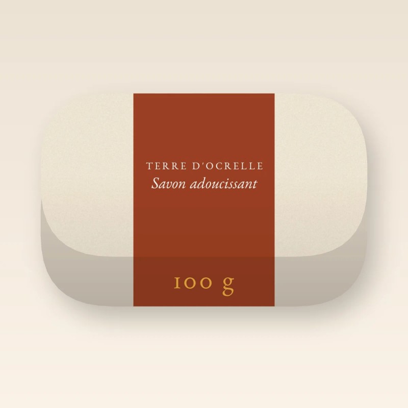 Savon adoucissant à l'huile de coco – Terre d'Ocrelle, pain 100 g