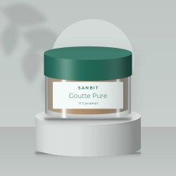 Poudre effet seconde peau Goutte Pure – Sanbit, photo d'ambiance