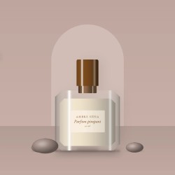 Parfum pimpant au bois de santal pour femme – Ambre Sépia, photo d'ambiance