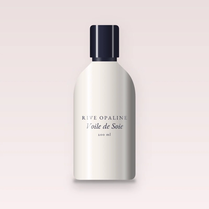 Voile de Soie nettoyant visage éclat – Rive Opaline, flacon 200 ml