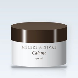 Masque capillaire Cabane à l'huile de coco – Mélèze & Givre, pot 150 ml