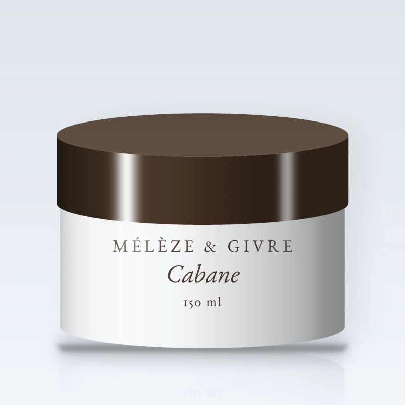 Masque capillaire Cabane à l'huile de coco – Mélèze & Givre, pot 150 ml