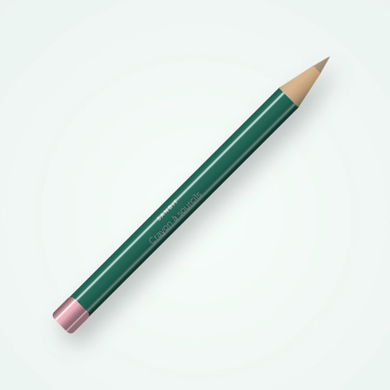 Crayon à sourcils tenue extrême à l'huile d'avocat – Sanbit, 1,1 g, teinte 01 Blond cendré