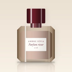 Parfum rieur au citron de Sicile – Ambre Sépia, flacon 30 ml