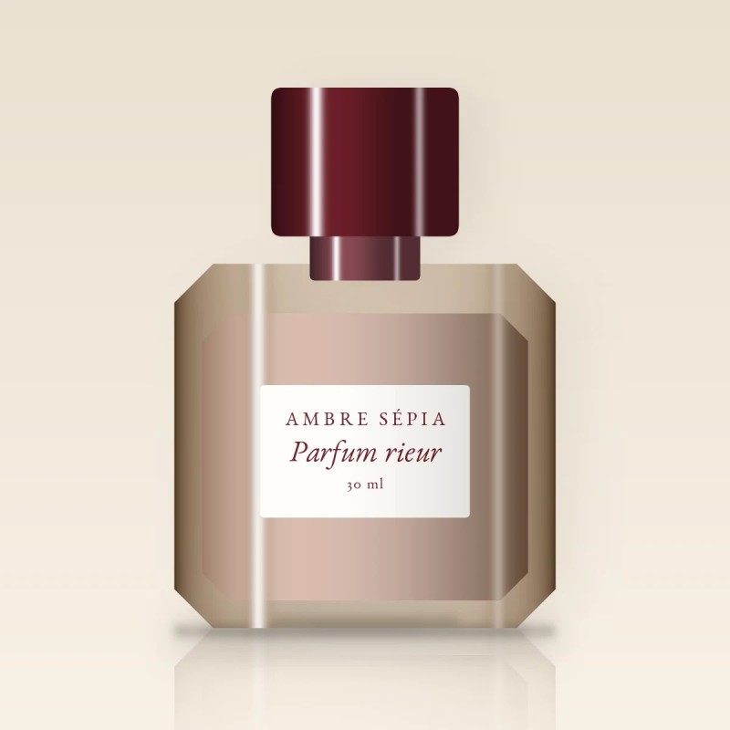 Parfum rieur au citron de Sicile – Ambre Sépia, flacon 30 ml